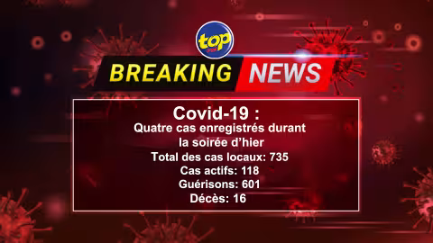 Covid-19 : Quatre cas enregistrés durant la soirée d’hier