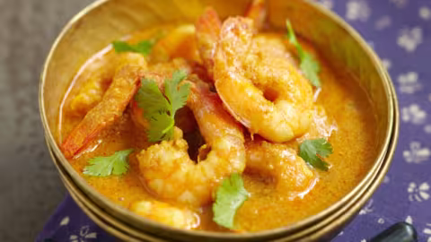 Recette de curry de crevette au lait de coco