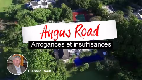 Angus Road : ARROGANCES ET INSUFFISANCES