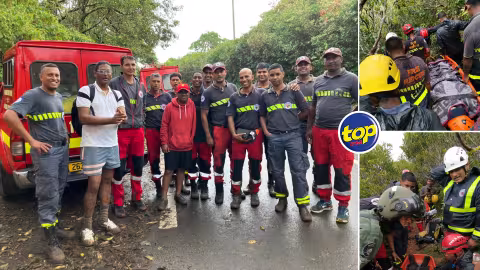 À Black River Peak : Un homme de 59 ans secouru par les sapeurs-pompiers après s’être fracturé la cheville