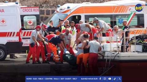 Sicile : un mort et six disparus après le naufrage d’un voilier de plaisance, les recherches se poursuivent autour de l’épave du bateau 