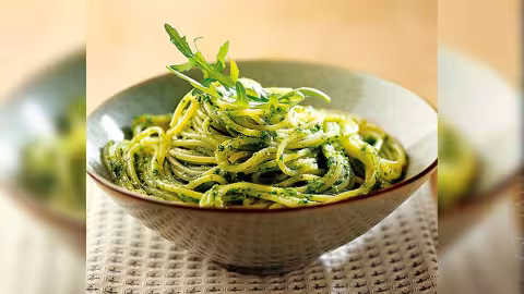 Spaghetti au pesto