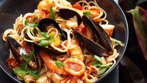 Recette : Spaghettis aux fruits de mers