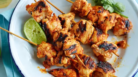 Recette:  Brochette de poulet au tandoori