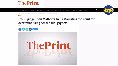 Décriminalisation de la sodomie entre mâles consentants : « Je suis extrêmement reconnaissante que mon jugement soit utilisé et cité par la cour suprême de Maurice », affirme Indu Malhotra, ex-juge de la cour suprême de l’Inde