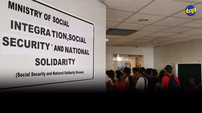 Le bureau de la Sécurité sociale à Port-Louis